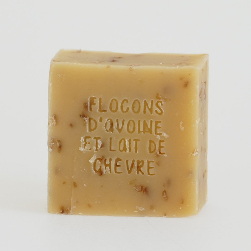 Savon saponifié à froid aux flocons d'avoine et au lait de chèvre