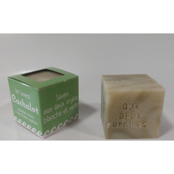 Savon saponifié à froid aux deux argiles, blanche et verte