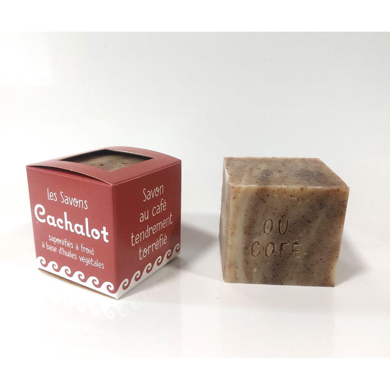 Savon saponifié à froid au café tendrement torréfié